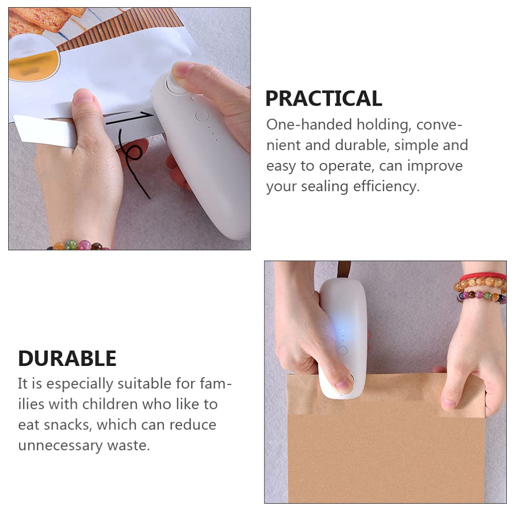 Mini Bag Sealer - Handheld Heat Sealer for Snacks & Food Bags at Home