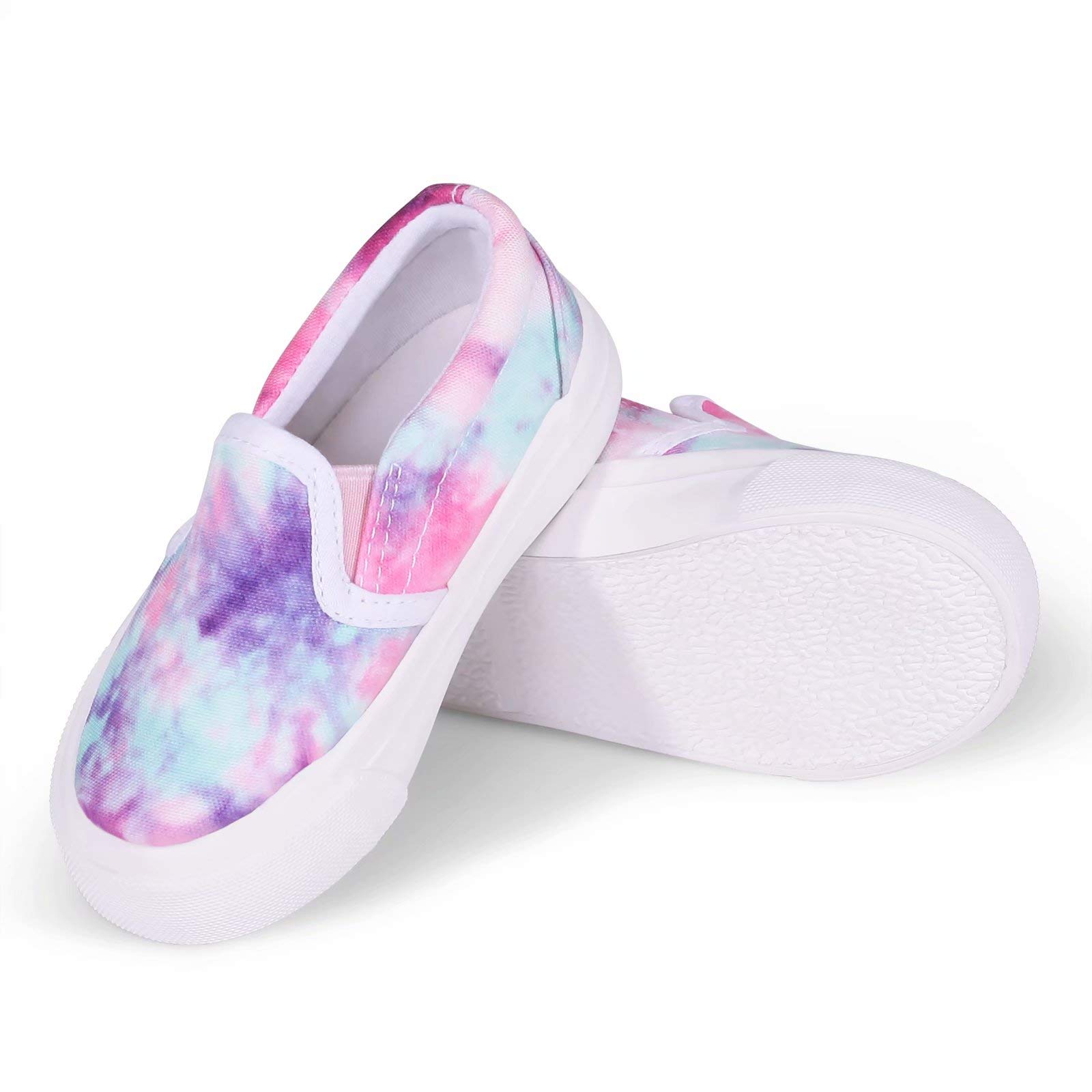 **Toddler Canvas Sneakers for Boys & Girls - Lightweight Slip-On Comfortable Kids Running Shoes (Toddler/Little Kids/Big Kids) - Perfect for Playtime, School & Casual Outings**