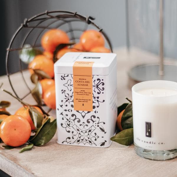 Premium Costa Del Azahar Orange Blossom Soy Candle - Natural, Long-Lasting Fragrance for Home, Spa & Relaxation | Perfect for Aromatherapy, Gifts & Cozy Evenings
