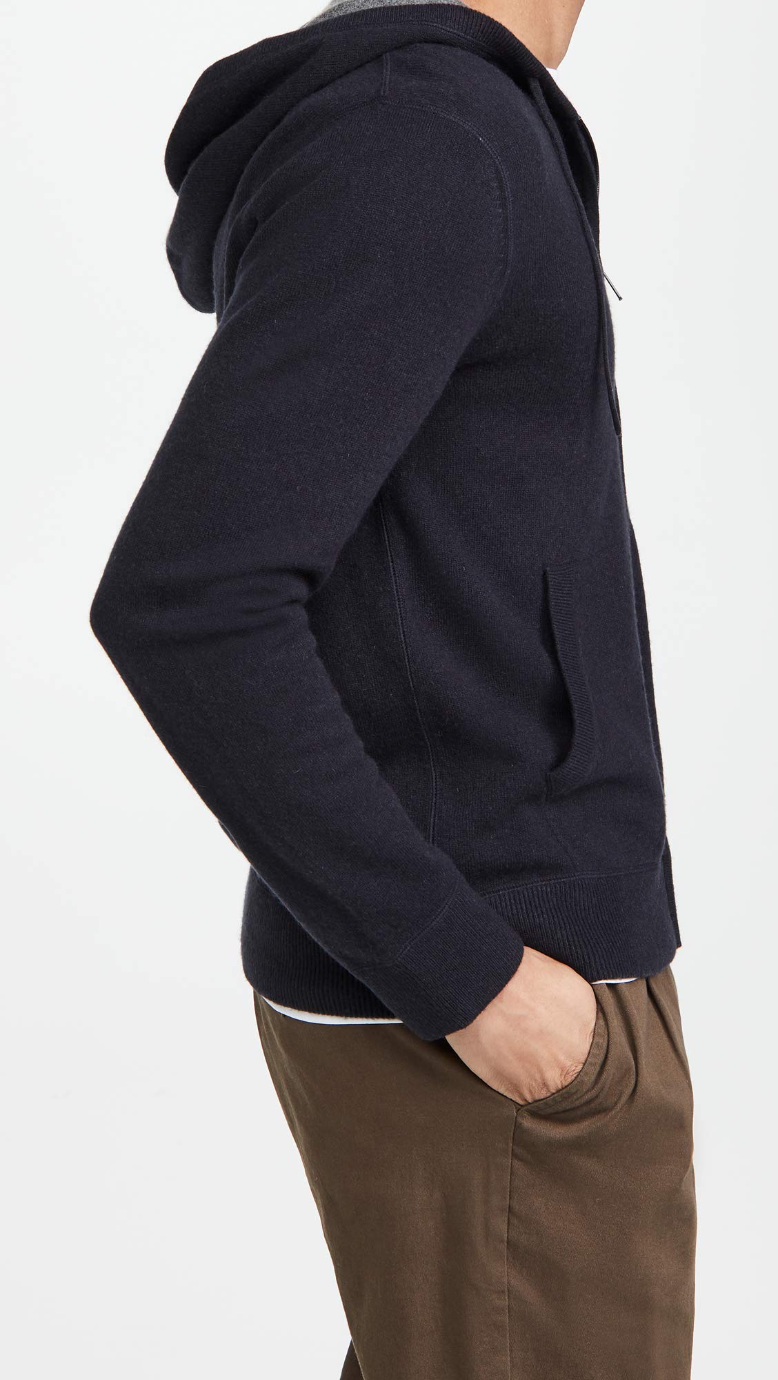 Vince Men's Full Zip Cashmere Hoodie - Soft Luxury Pullover Sweatshirt for Winter & Fall | Casual Wear, Office, Travel & Outdoor Activities