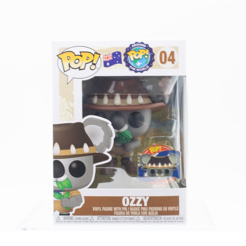 Funko Pop! Ozzy with Pin - Pop! Around The World Series 04 - Collectible Vinyl Figure for Music Fans & Pop Culture Enthusiasts - Perfect for Display, Gifts, and Home Decor