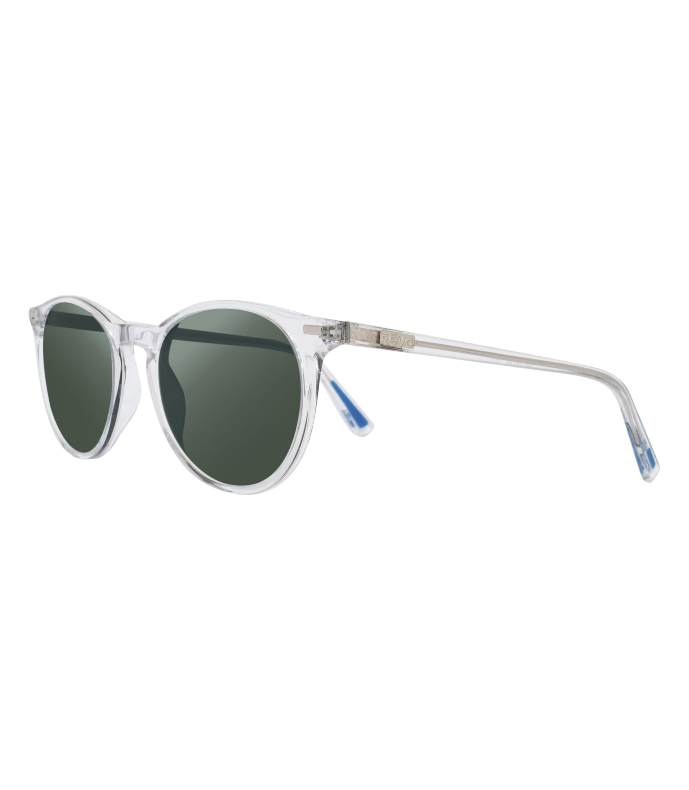 Revo Sierra Polarized Sunglasses - UV Protection Crystal Glass Lenses & Small Round Frame for Outdoor Sports, Driving, and Beach Activities