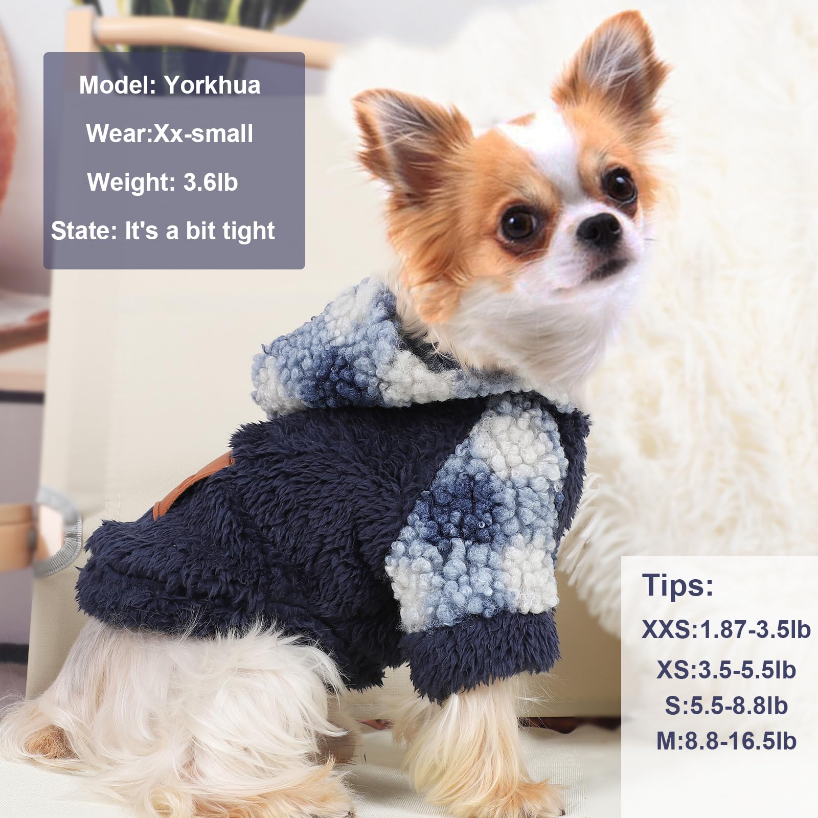 Small Dog Hoodie & Sweater for Chihuahuas & Puppies - Cozy Thanksgiving Outfit for Small Dogs - Perfect for Holidays, Parties & Outdoor Adventures