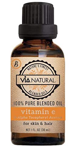 Via Natural Pure Oil Vitamin E (Pack of 6) - 100% Pure Vitamin E Oil for Skin, Hair & Nails - Perfect for Moisturizing, Anti-Aging & Scar Treatment