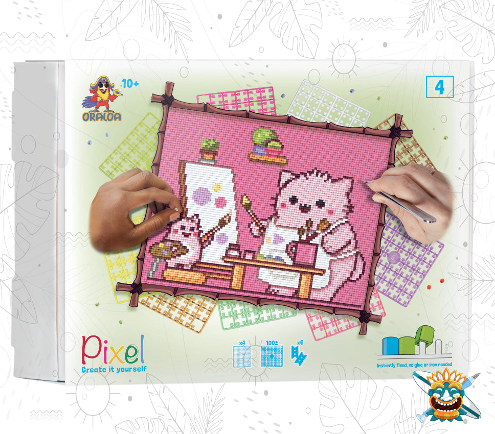 Pixel Hobby Oraloa Pembe Painting Kit - DIY Diamond Art for Adults & Kids - Perfect for Home Decor, Gifts & Stress Relief