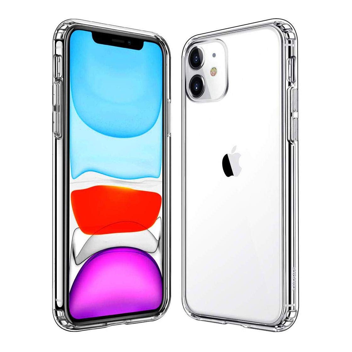 BoxWave Slim Hybrid Hard Clear Case with TPU Bumper for Apple iPhone 11 - Crystal Clear | Ultra Thin Protective Cover | Perfect for Everyday Use, Work & Travel