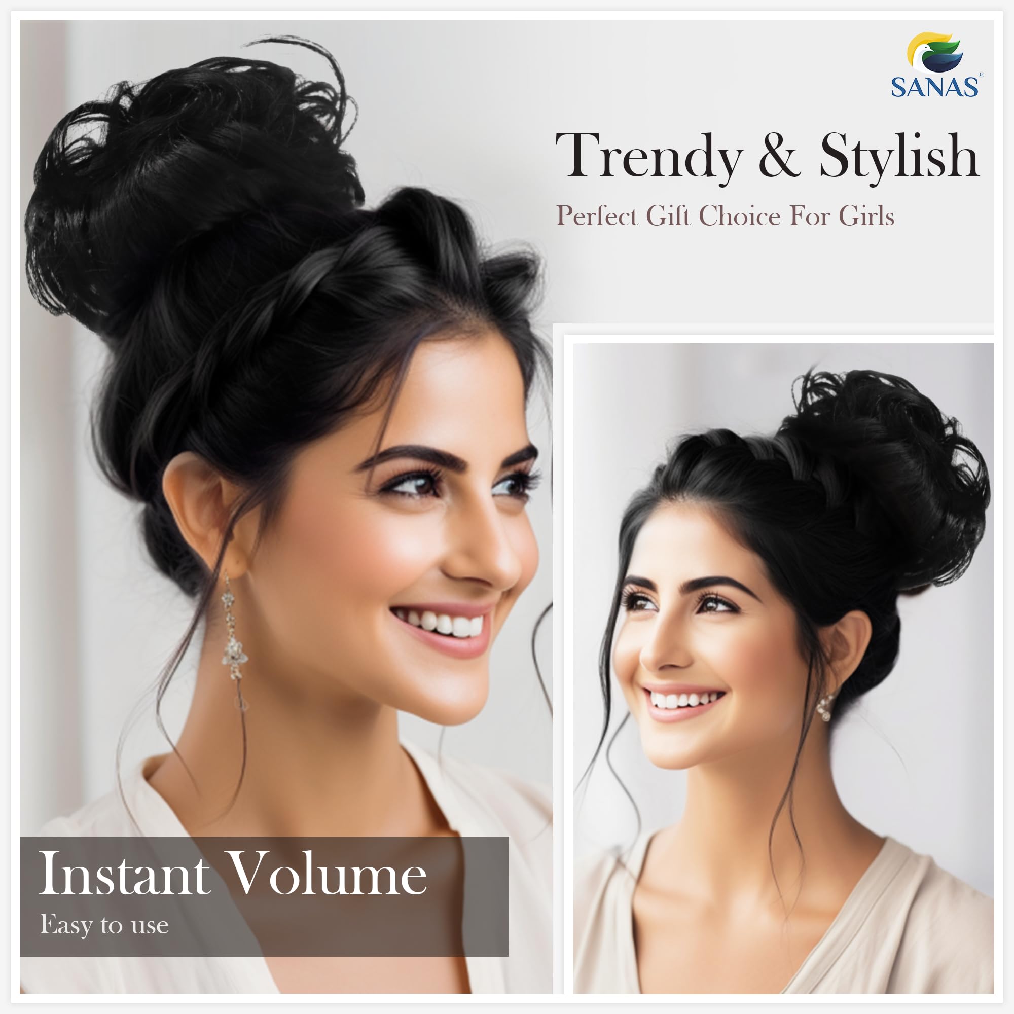 Premium 1-Piece Real Human Hair Extensions for Women - Clip-In Black Hair Extensions for Length & Volume - Perfect for Parties, Weddings & Everyday Styling