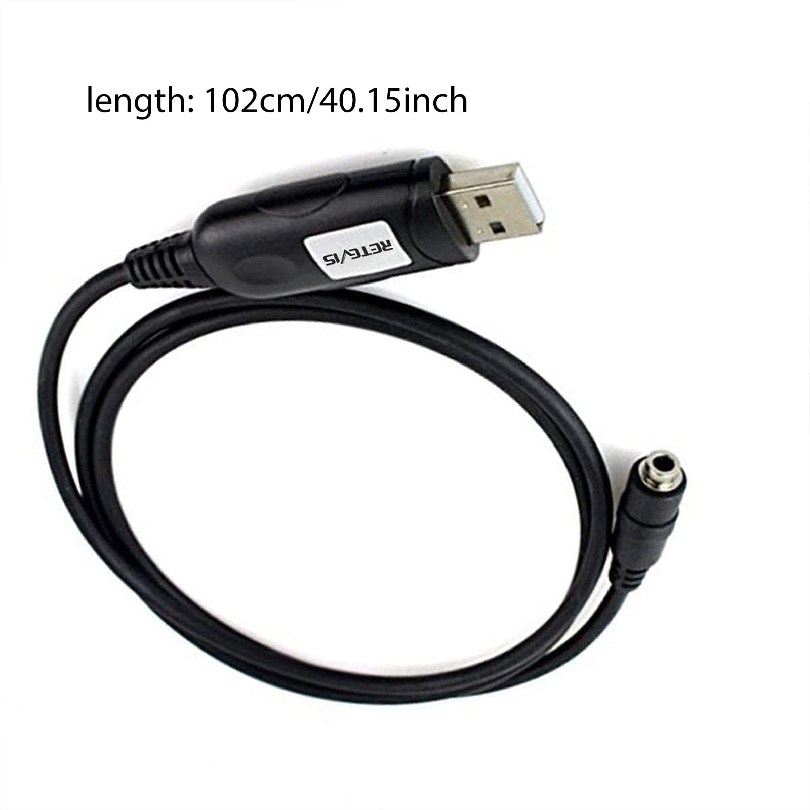 Retevis 6-in-1 Two Way Radio Programming Cable with USB & 6 Adapters - Compatible with Motorola Baofeng UV-5R RT21 RT22 RT27 H-777 RT68 RT-5R Walkie Talkies (1 Pack) - Perfect for Radio Programming & Firmware Updates