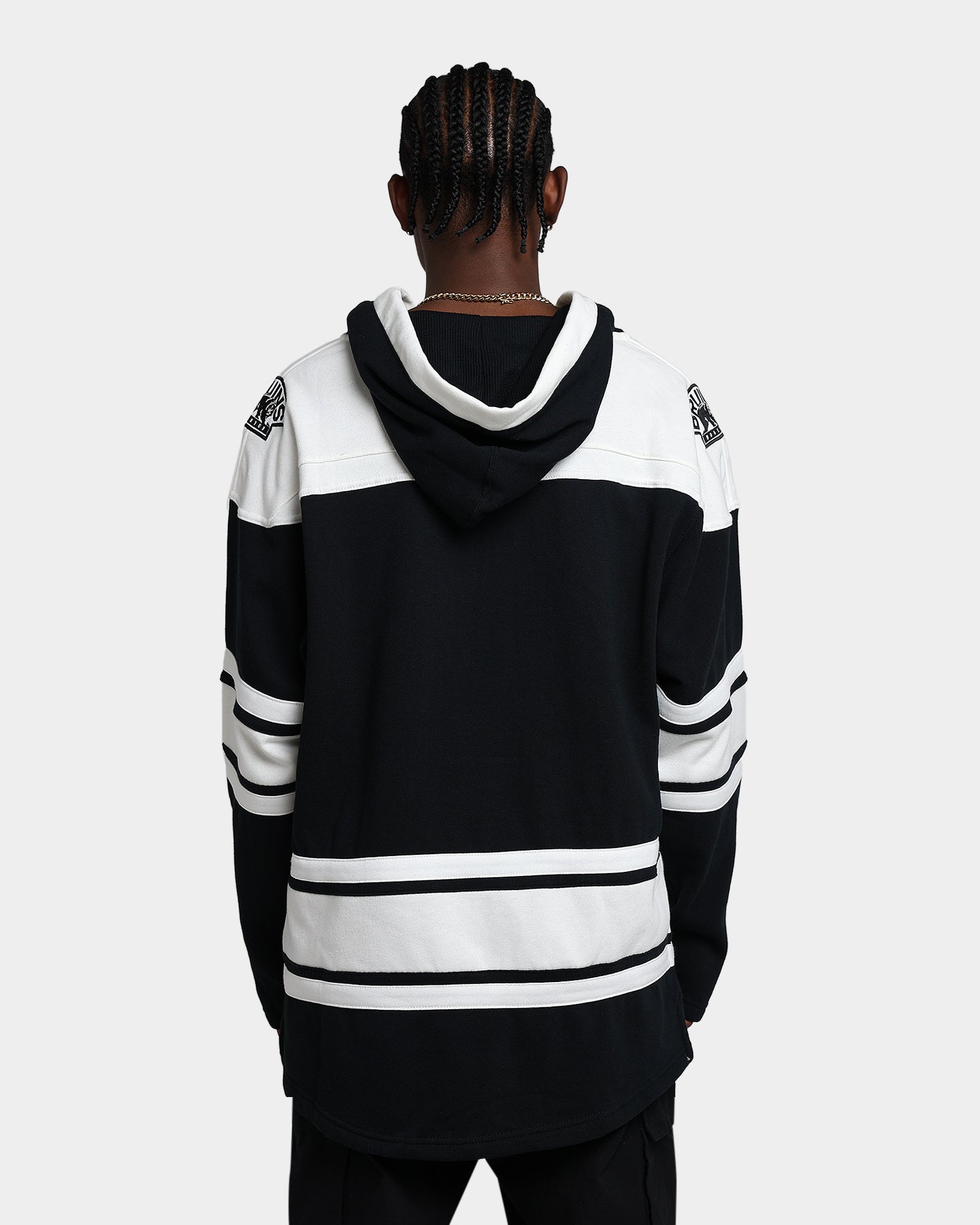 47 Brand Boston Bruins Superior Lacer Hoodie - Men's NHL Hockey Pullover Sweatshirt (Jet Black) - Perfect for Game Day, Casual Wear & Sports Fan Apparel