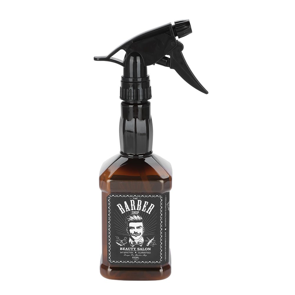 **650ml Refillable Hair Spray Bottle for Salon & Barber - Professional Hairdressing Water Sprayer Tool (Brown) - Perfect for Styling, Conditioning & Hydrating Hair**