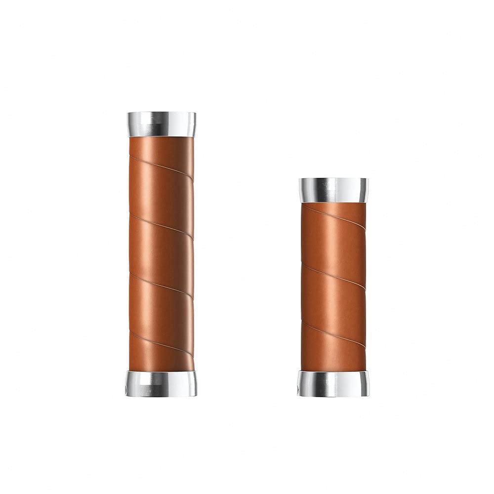 Brooks England Slender Leather Bicycle Grips - Premium Handcrafted Leather Bike Handles for Comfort & Durability - Perfect for Road Bikes, Touring & Vintage Bicycles - Traditional UK Brand