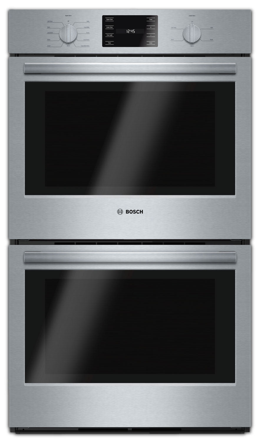 Bosch 30 Inch Stainless Steel Double Wall Oven - 9.2 Cu. Ft. Capacity, HBL5651UC Model - Perfect for Large Family Kitchens & Holiday Baking