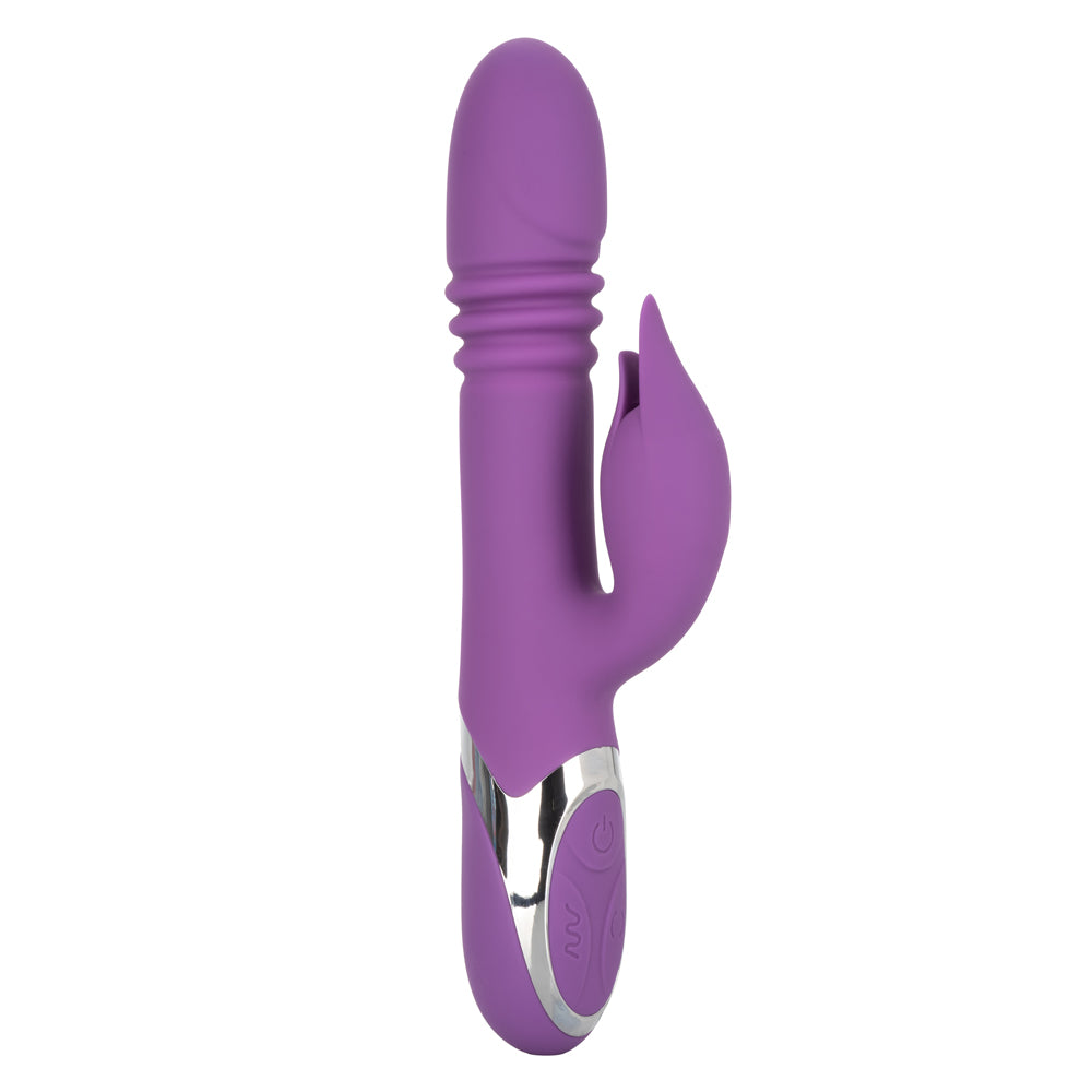 Enchanted Kisser Thrusting Rabbit Vibrator - Powerful Dual Stimulation for Women, G-Spot & Clitoral Pleasure - Perfect for Couples Play & Solo Use