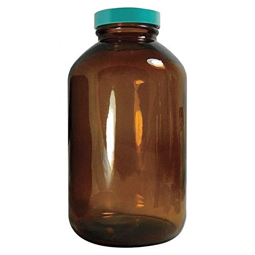 950mL Precleaned Wide Mouth Glass Packer Bottles - Pack of 12 - Ideal for Laboratory, Chemical Storage & Sample Collection