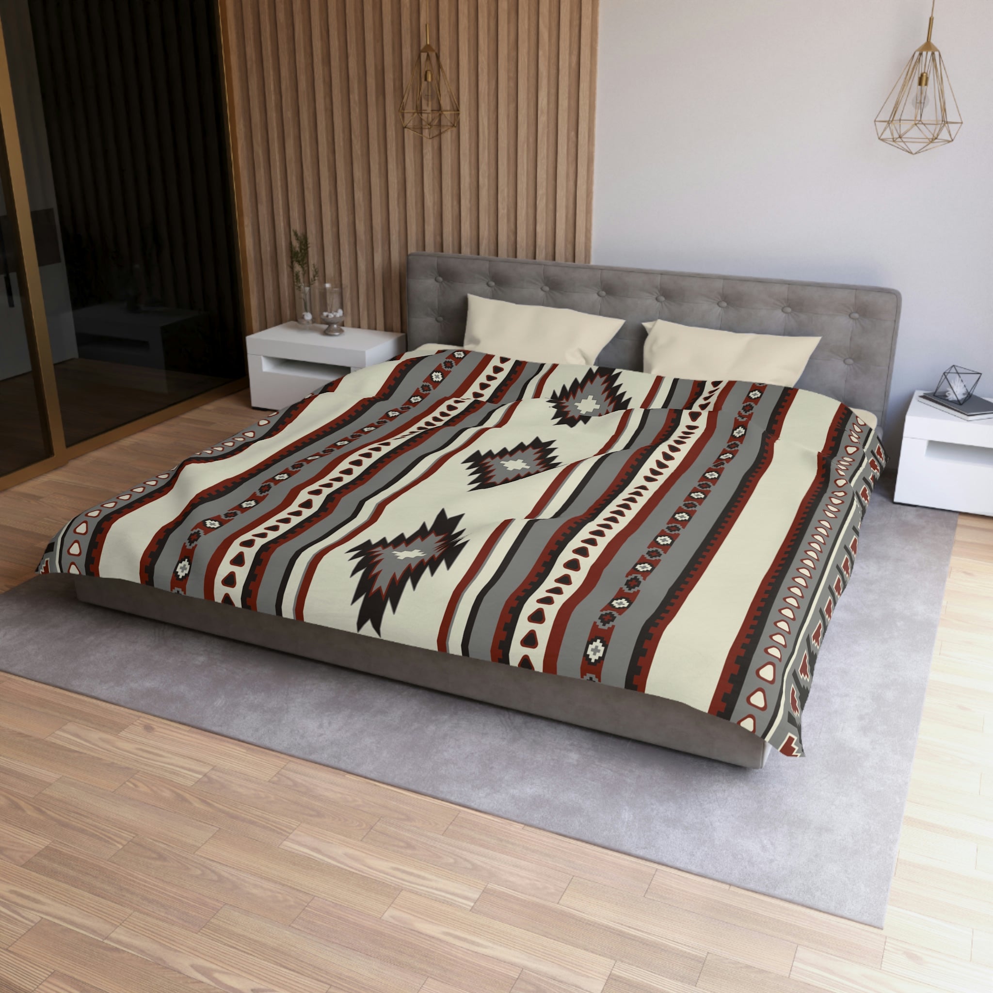 Spirit Canyon Microfiber Duvet Cover Set - Southwestern Style Bedding for Queen & Twin Beds | Soft & Breathable Bedroom Decor for Cozy Sleep & Southwestern Themed Rooms