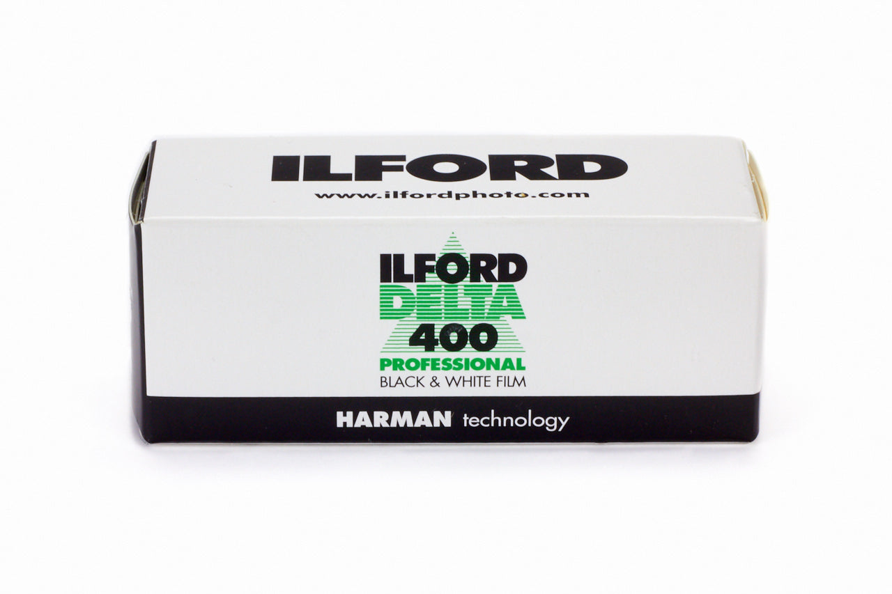 Ilford Delta Professional 400 Black & White Film Roll (120 Format) - High-Speed ISO 400 for Professional Photography, Street & Landscape Shooting