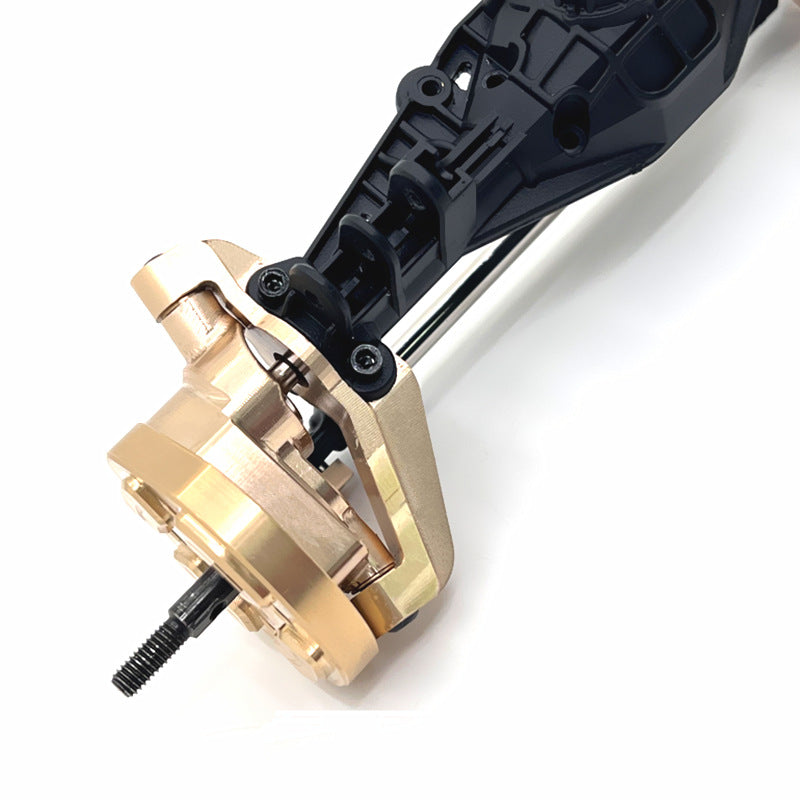 MJX Hyper Go H12Y/H12Y+ Upgrade Kit - Brass Front Axle C-Type Bracket for RC Car Performance Enhancement | Perfect for Off-Road Racing & Drifting Scenes