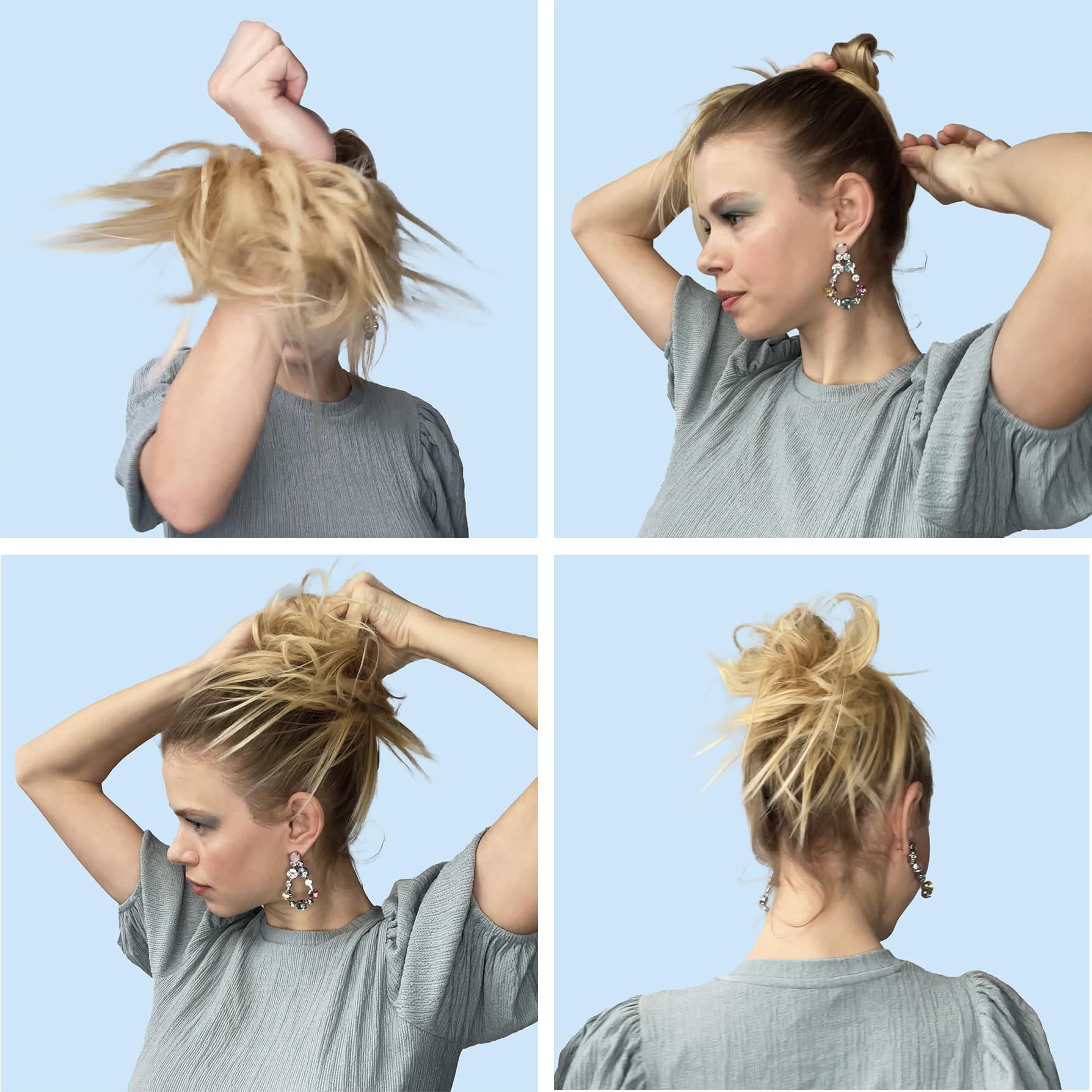 Honey Blonde #26 G12D Hair Scrunchie for Voluminous Updos & Messy Buns - Hair Accessories for Women