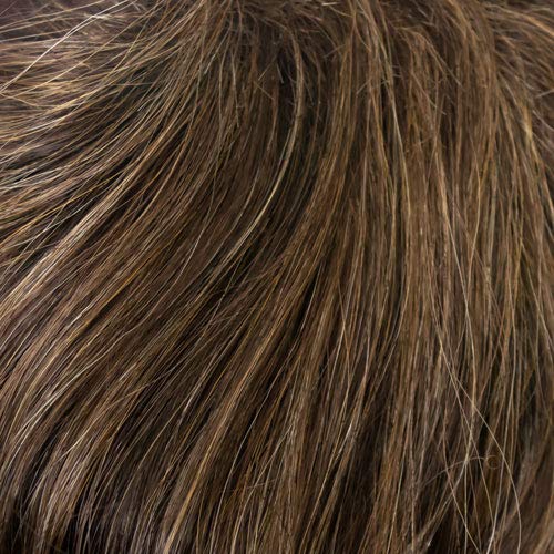 Poppy 3/4 Cap Wig - Rocky Brown Synthetic Curly Hairpiece with Jaw Comb | 14
