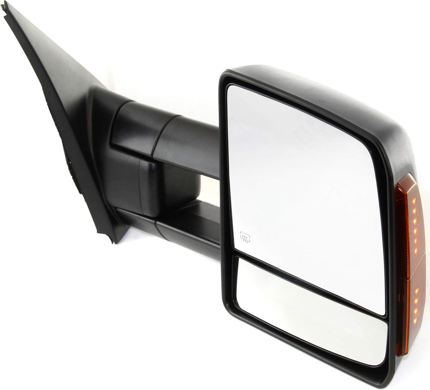 2007-2021 Toyota Tundra Power Heated Towing Mirrors - Driver & Passenger Side with Signal Light | Kool Vue Textured Standard Cab Replacement Mirrors | Enhanced Visibility for Winter Towing & Off-Road Adventures