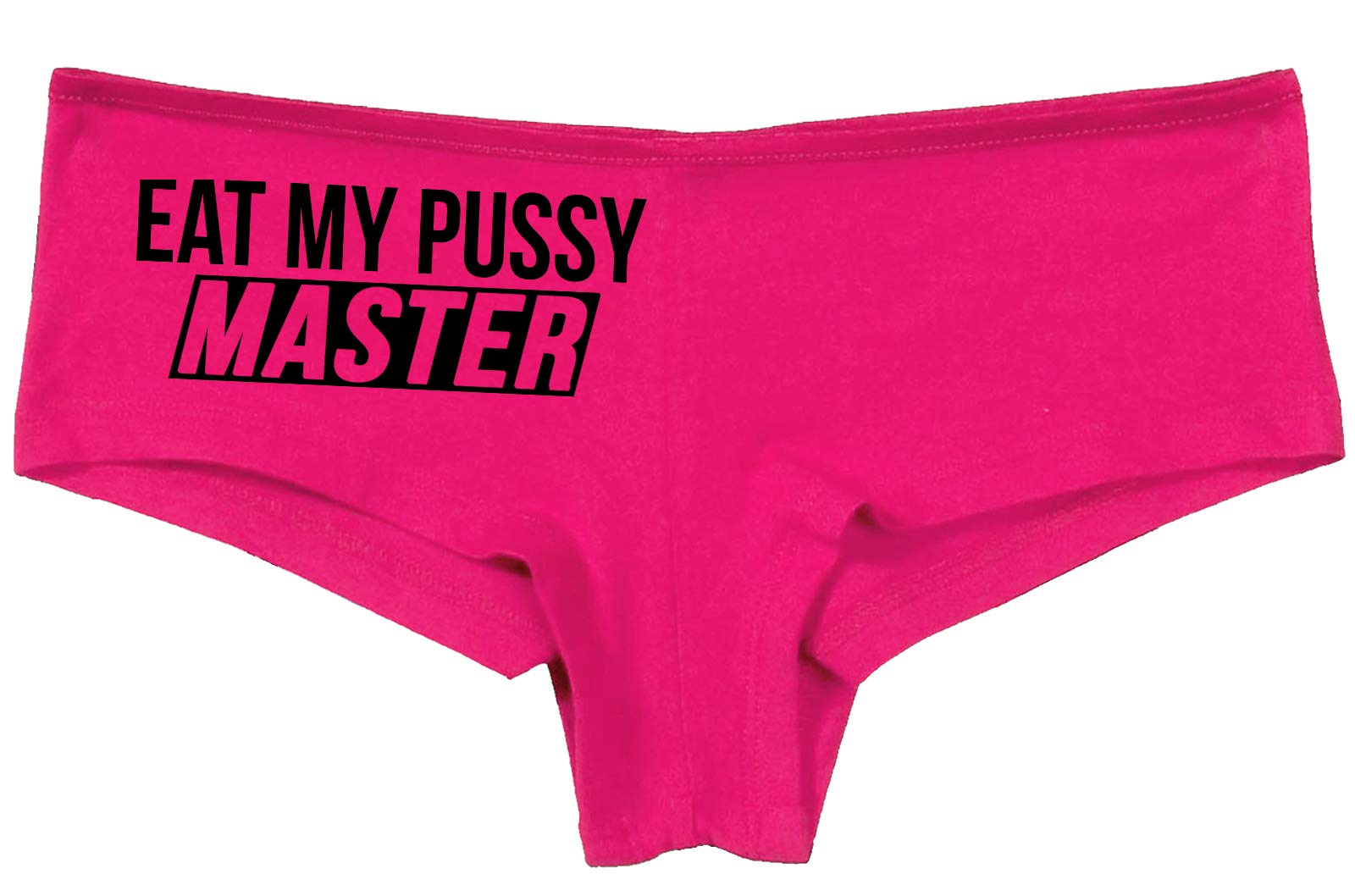 Knaughty Knickers Women's Hot Pink Lingerie Set - Sexy Oral Sex Themed Underwear for Couples & Role Play