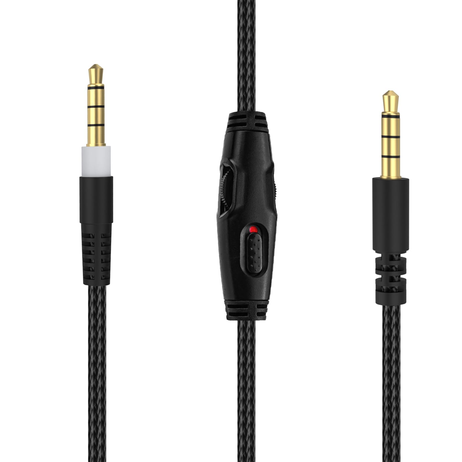 Kingston Cloud Alpha Replacement Audio Cable with Mute & Volume Control - Compatible with Cloud Alpha, Cloud Mix, Cloud Flight, Alpha S & Logitech G633/G933 Gaming Headsets - Durable Black Cord for PC, PS4, Xbox Gaming & Streaming