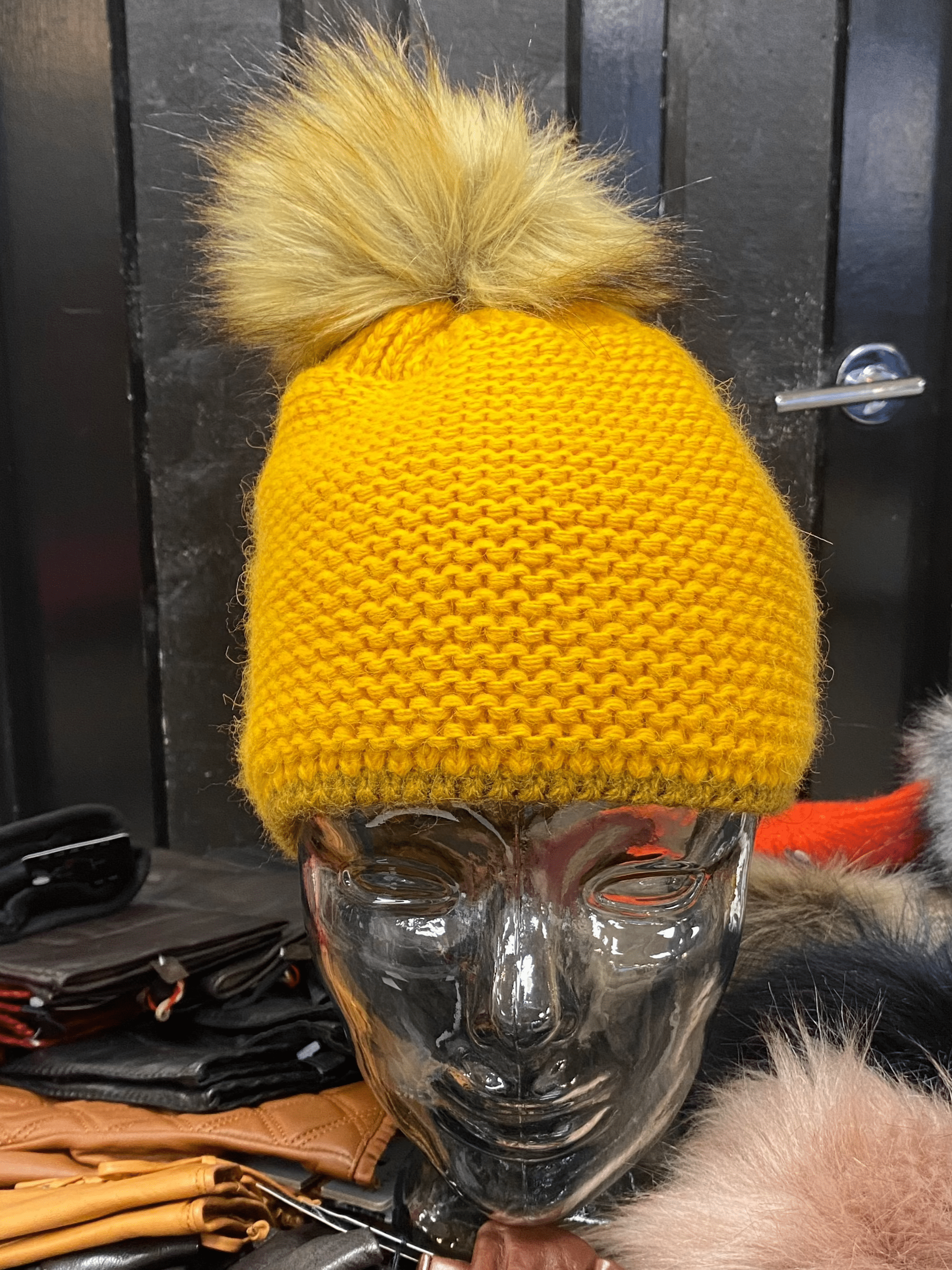 Cozy Knit Fleece Lined Pom Pom Winter Beanie Hat for Women - Warm Soft Cuffed Knit Hat for Cold Weather, Outdoor Activities & Fashion Accessories