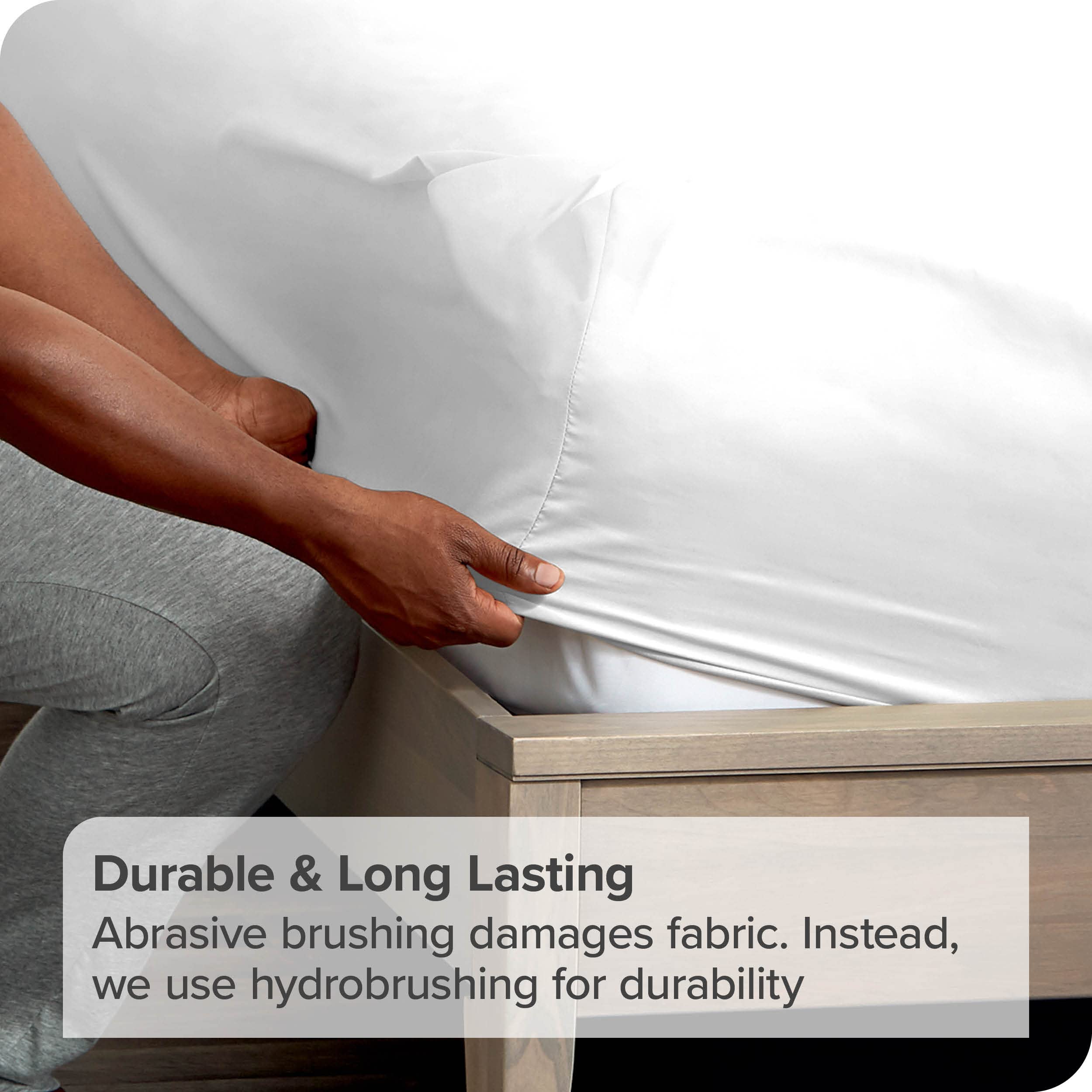 Bare Home 2-Pack Split King Fitted Sheets - 1800 Ultra-Soft Microfiber Deep Pocket Twin XL Bed Sheets (White) - Perfect for Adjustable Beds, Guest Rooms & Luxury Bedding