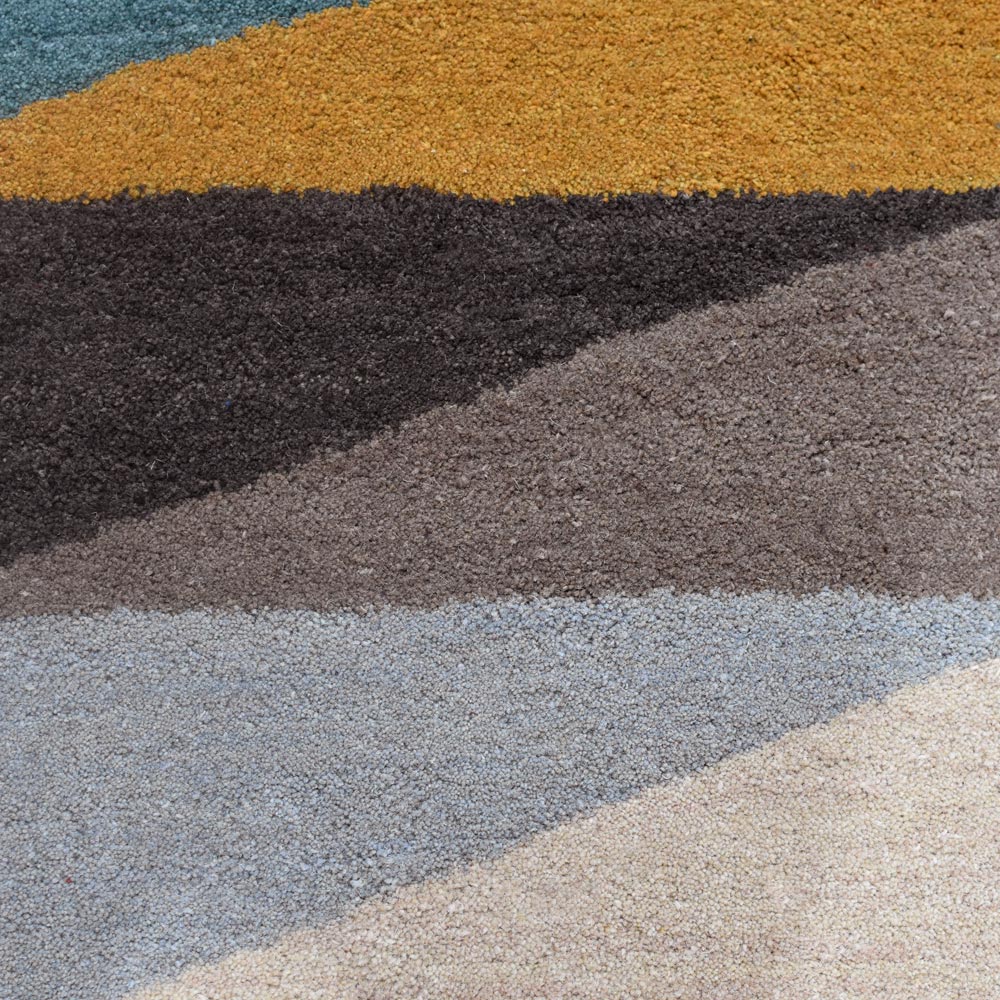 Premium Gridlock Hand Tufted Area Rug - Soft & Durable Non-Slip Living Room Carpet - Perfect for Bedroom, Office & Home Decor
