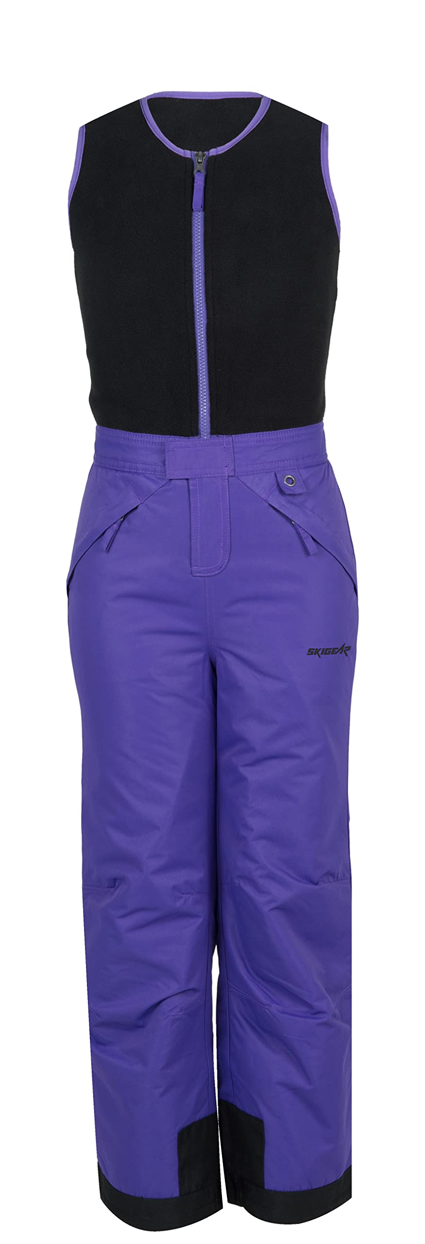 Kids Limitless Fleece Ski Bib Overalls - Warm & Comfortable Snow Pants for Boys & Girls - Perfect for Skiing, Snowboarding & Winter Outdoor Activities