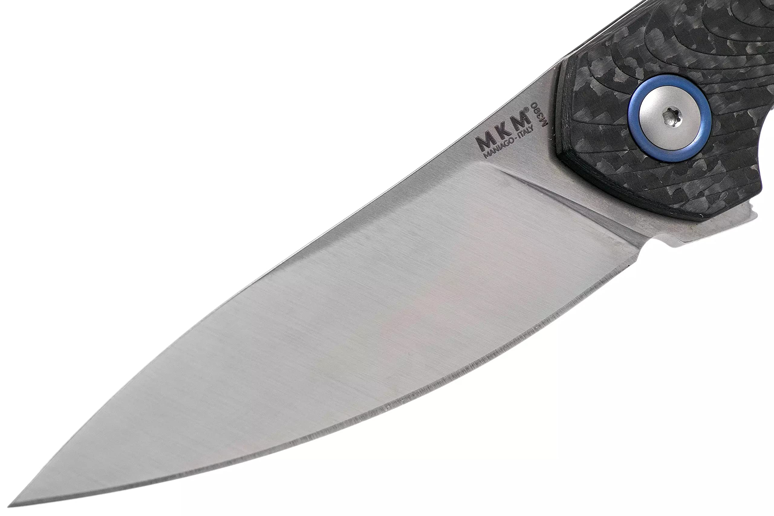 Goccia Flipper EDC Pocket Knife - Premium M390 Super Steel Drop Point Blade with G10, Micarta, Carbon Fiber & Titanium Handles | Jens Anso Designed Italian Knife for Everyday Carry, Outdoor Adventures & Survival Gear