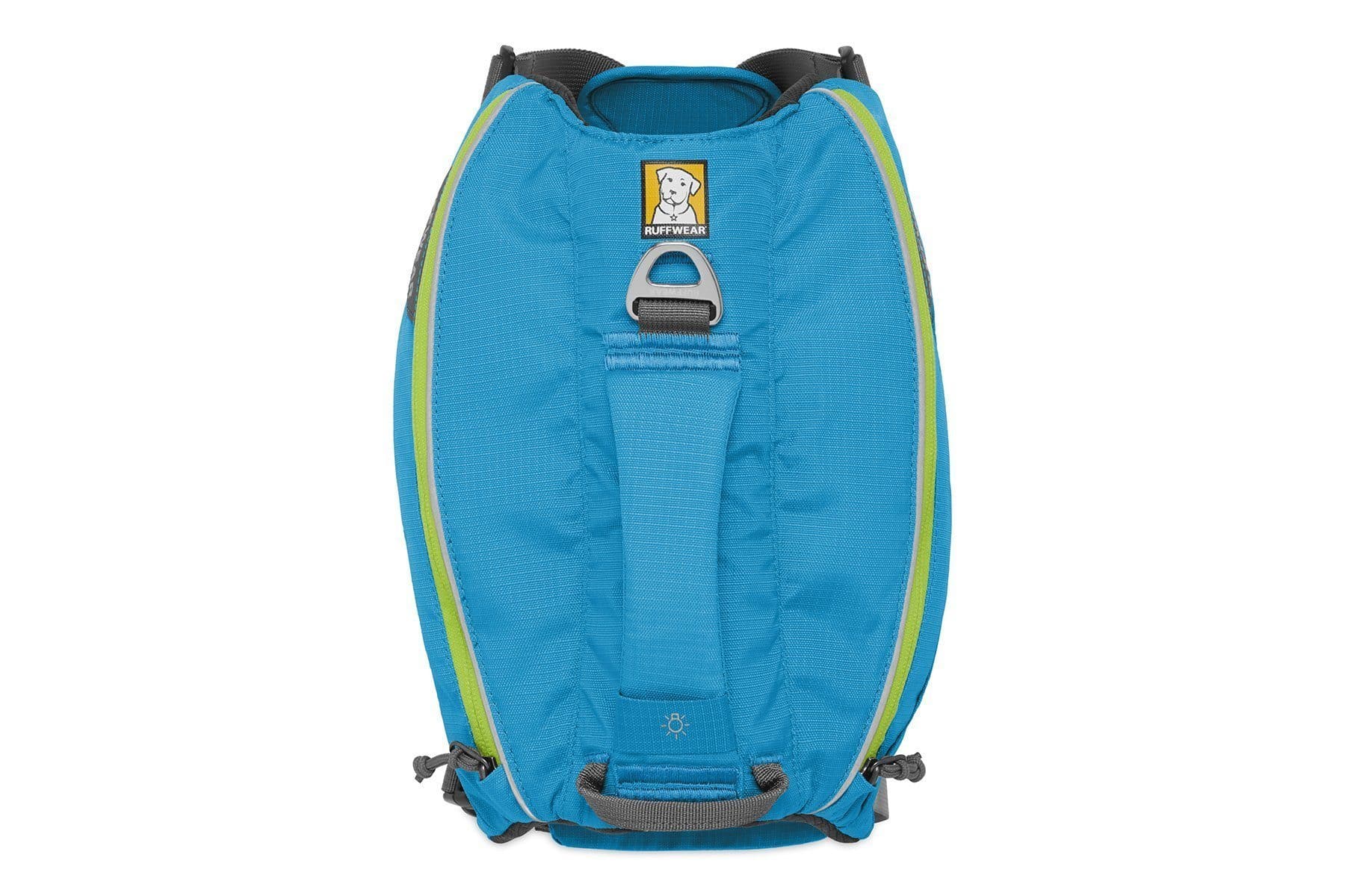Ruffwear Singletrak Pack® Dog Hydration Saddlebag - Blue | Hands-Free Water Bottle Holder for Hiking, Running & Outdoor Adventures