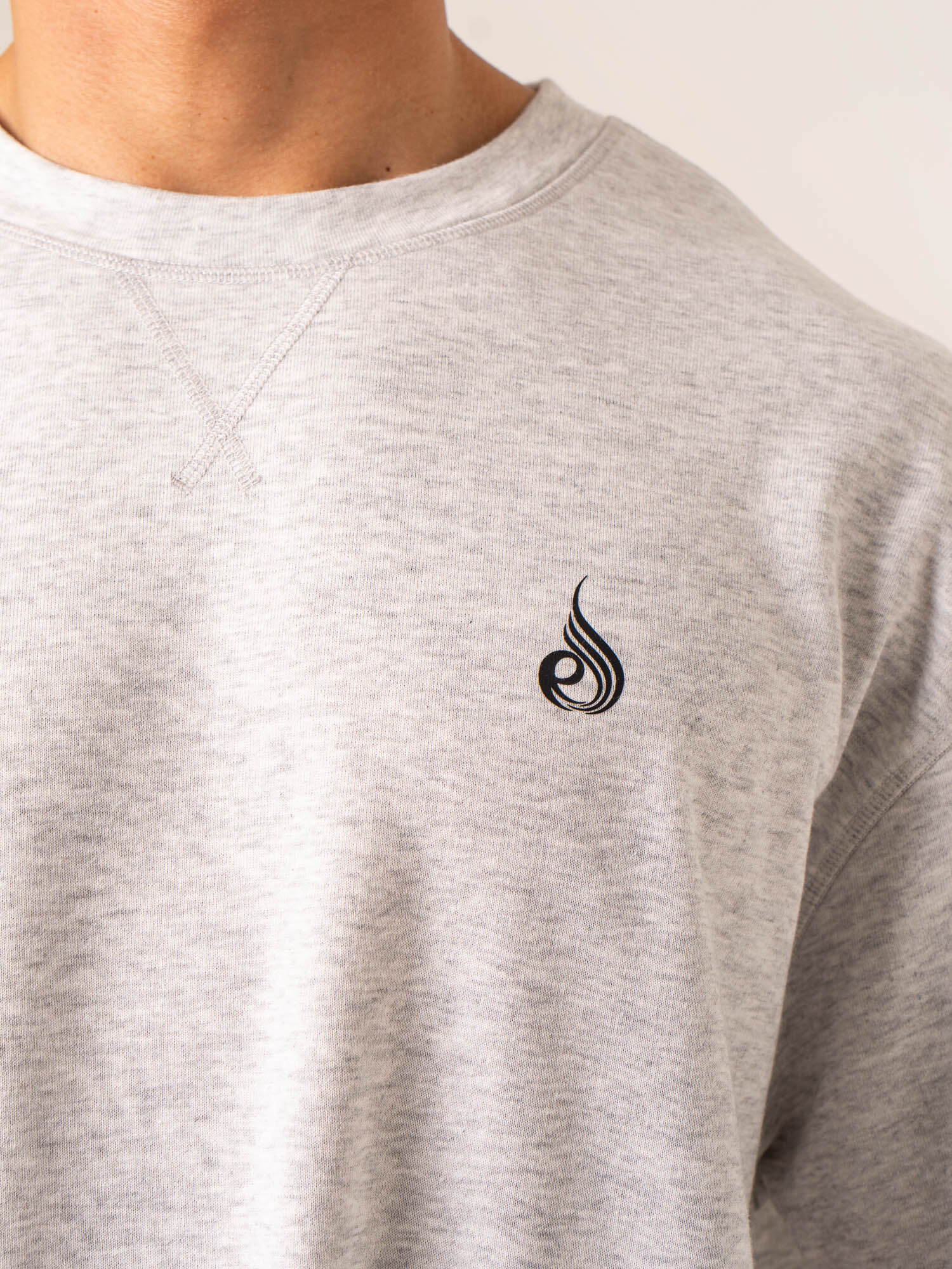 Emerge Fleece T-Shirt for Men & Women | Soft & Comfortable Snow Grey Marl Pullover | Perfect for Casual Wear, Outdoor Activities & Layering