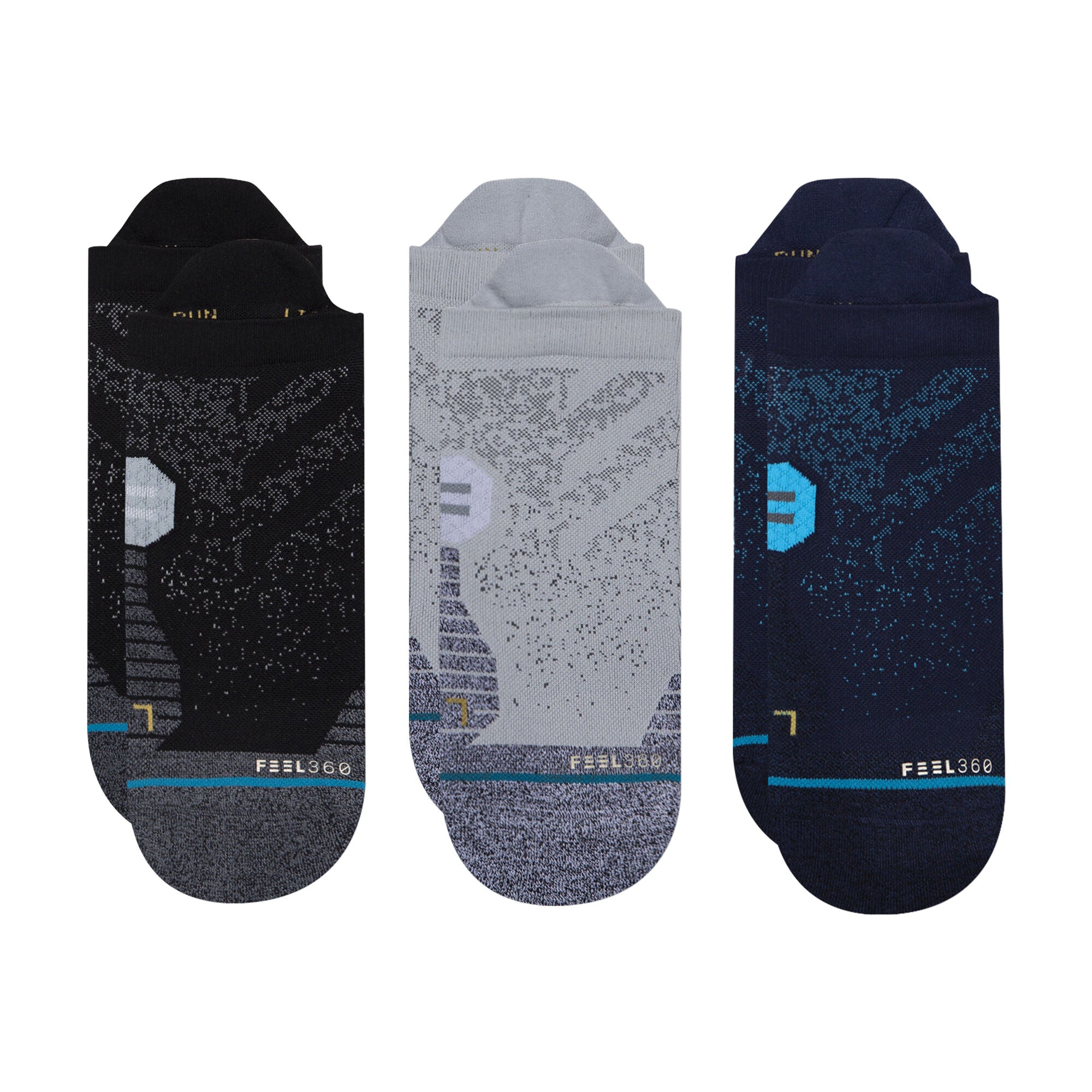 Stance Run Tab Socks (3 Pack) - Moisture Wicking & Cushioned for Running, Hiking & Workouts - Stay Comfortable & Blister-Free During Sports & Outdoor Activities