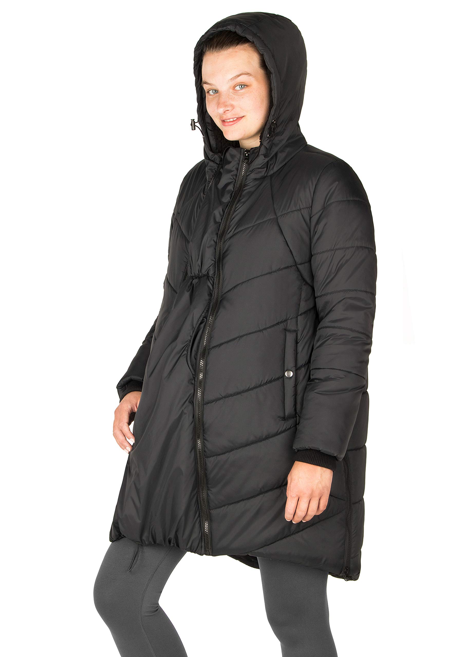 Modern Eternity Maternity Cocoon Puffer Coat with 3-in-1 Technology | Warm Winter Jacket for Pregnant Women | Perfect for Outdoor Activities & Daily Commute