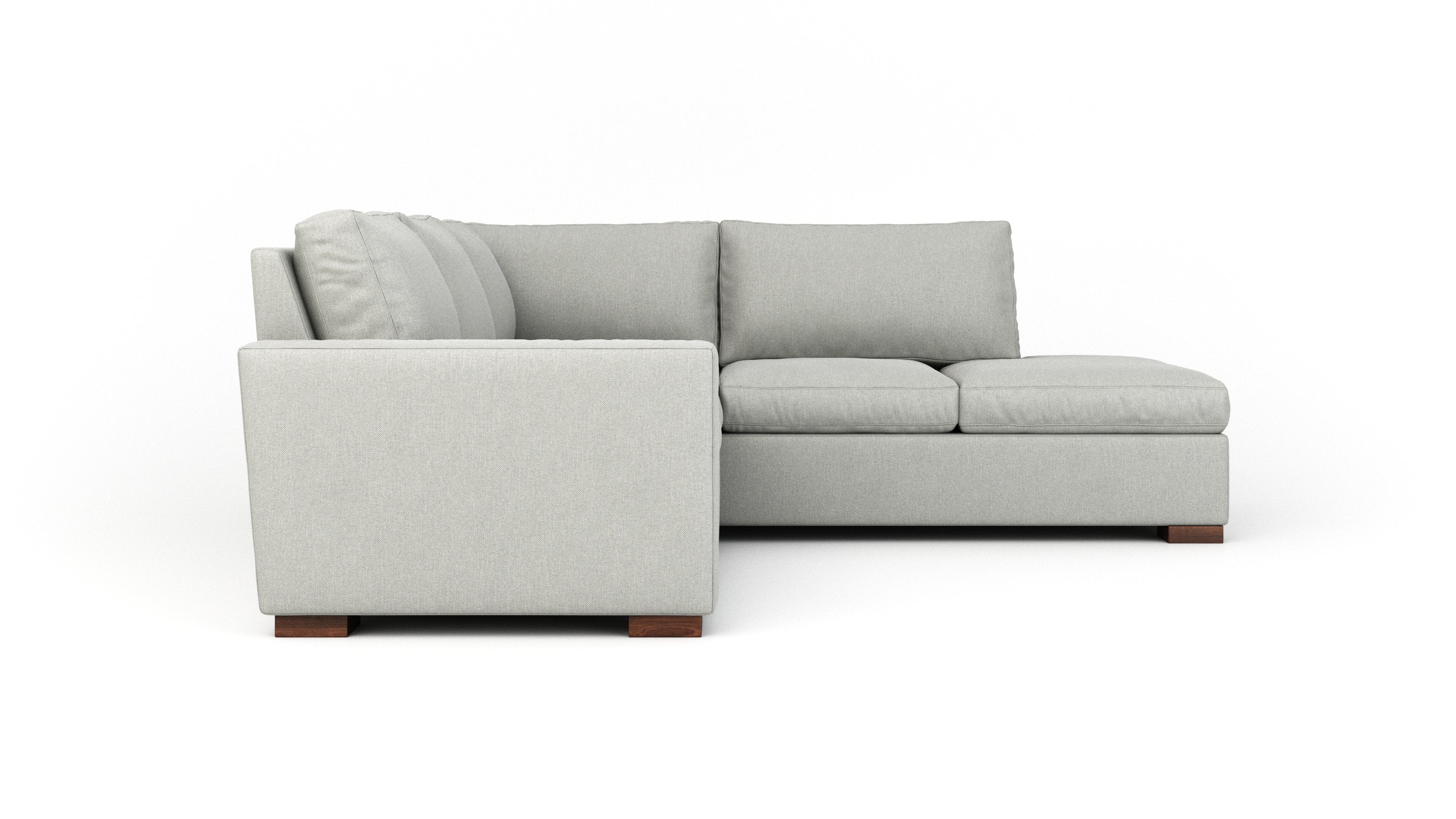 Comfortable Couch Potato Sectional Sofa with Bumper - Perfect for Living Room, Family Room & Home Theater Relaxation