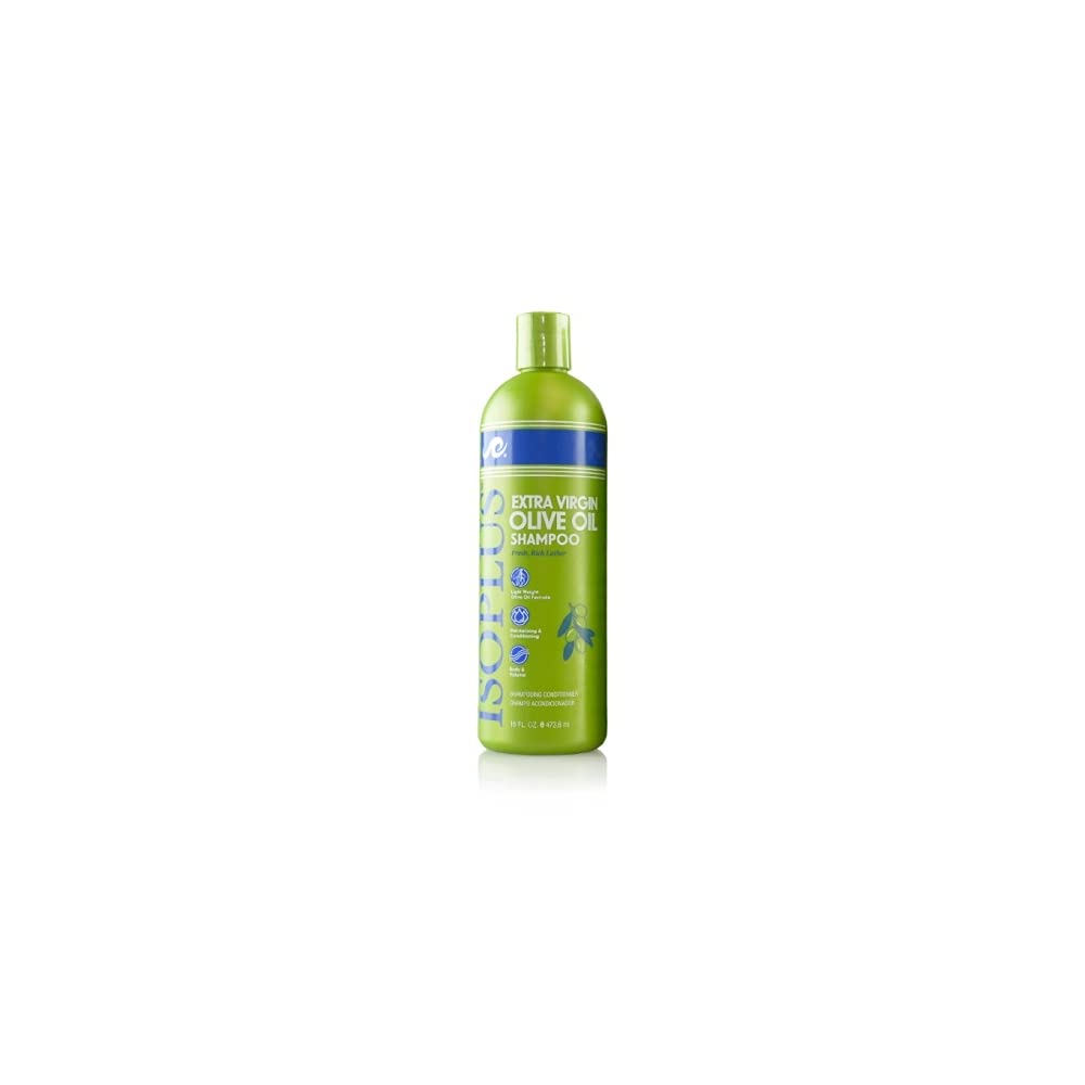 Isoplus Extra Virgin Olive Oil Shampoo - 16 Oz (Pack of 6) for Dry, Damaged Hair - Deep Conditioning & Hydrating Treatment for Salon-Quality Results at Home