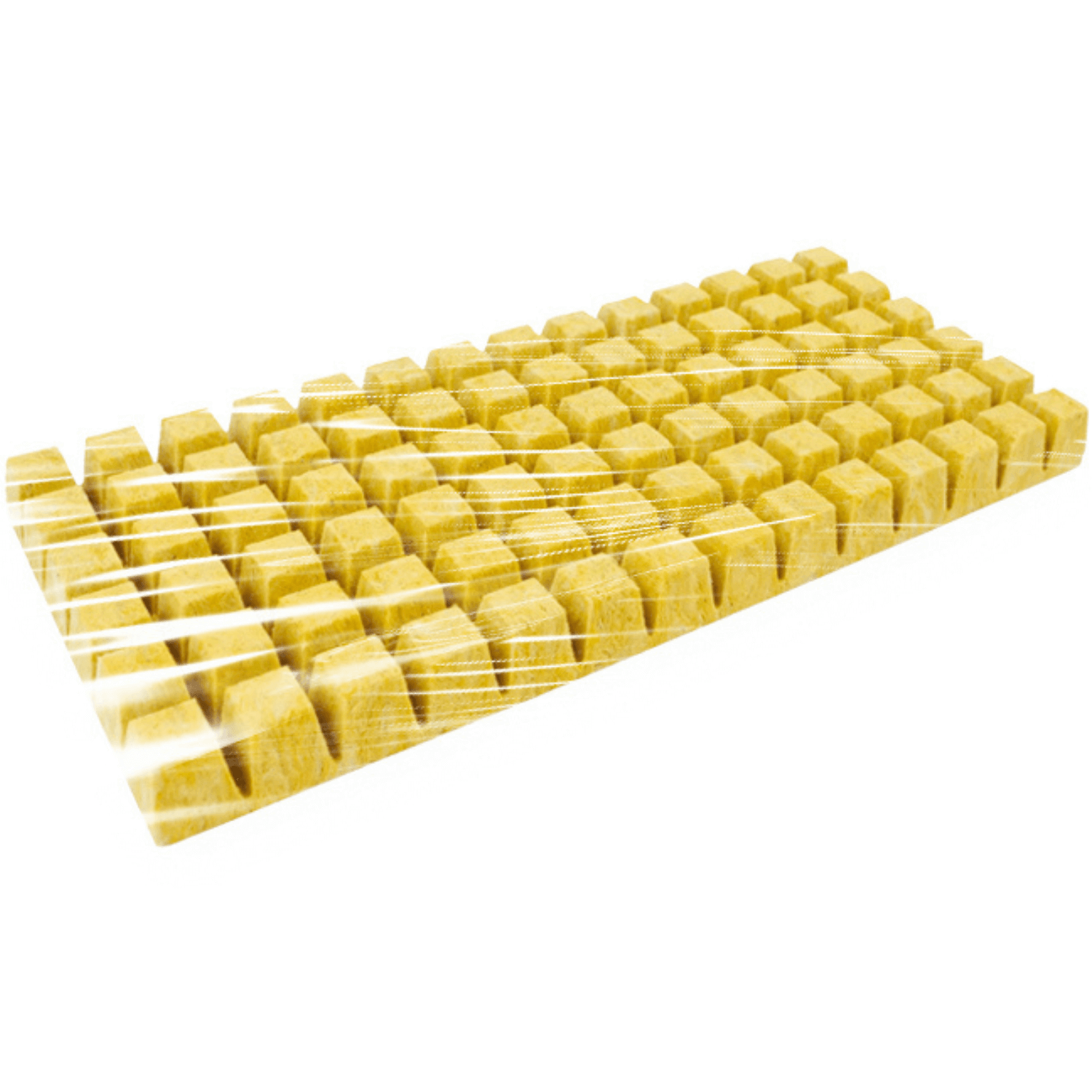 Cultiwool 84 Cell Rooting Plug Sheets - Premium Cultilene Rockwool Starter Plugs for Hydroponics (Case of 25) | Ideal for Seed Starting, Cloning Plants & Indoor Gardening