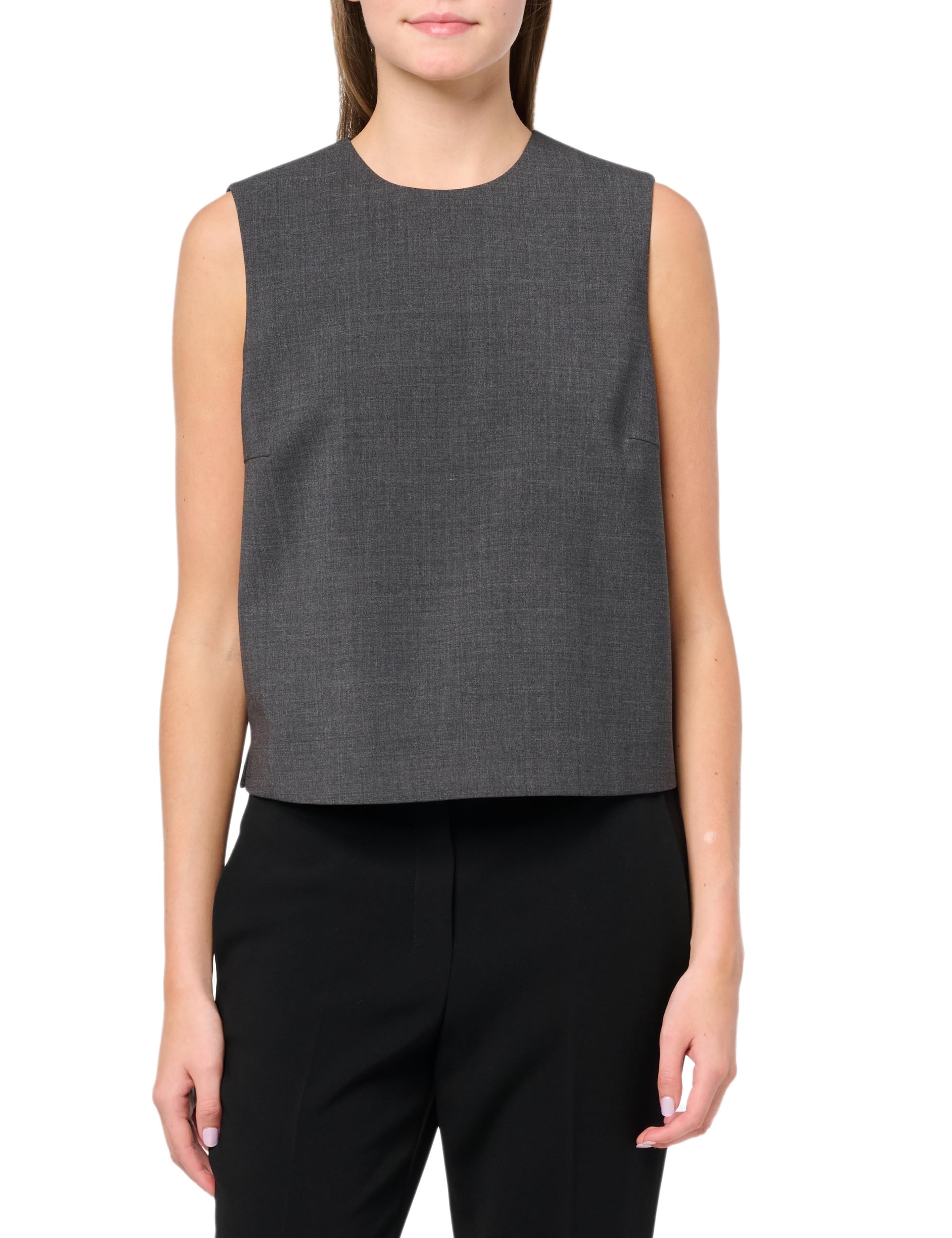 Theory Women's Sleeveless Clean Shell Blouse - Professional Work Shirt for Office, Business Meetings & Formal Occasions