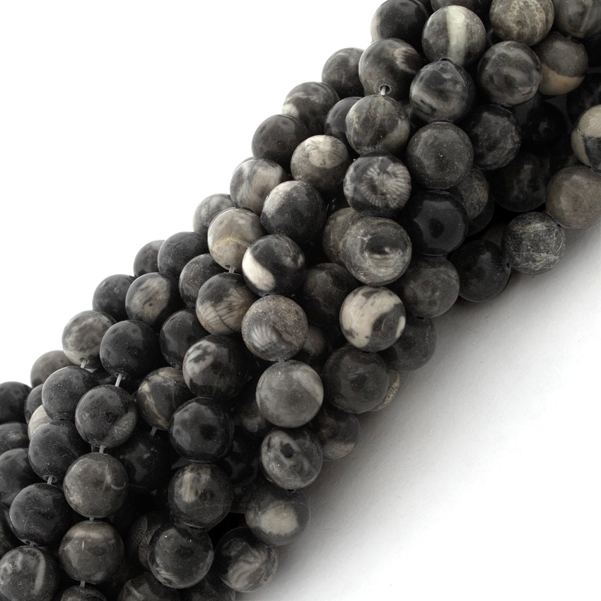 8mm Bulls Eye Jasper Round Gemstone Beads for Jewelry Making - DIY Bracelet, Necklace & Craft Supplies - Healing Stone for Meditation & Spiritual Gifts