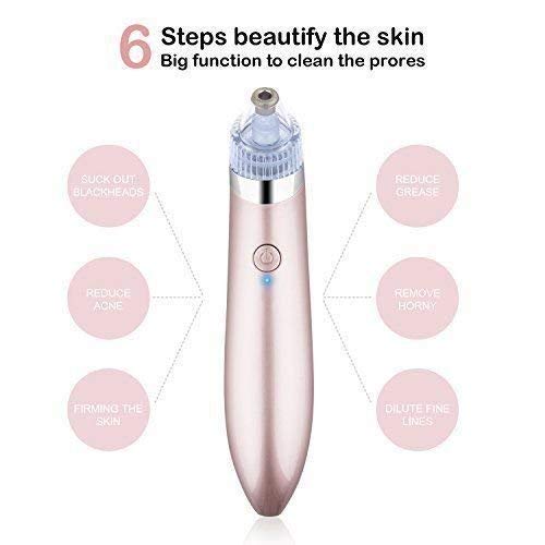 Rexmon Beauty Skin Care XN-8030 Vacuum Pore Cleaner - Blackhead Remover Tool with Suction Technology for Acne Prone Skin | Perfect for Home Spa & Facial Care (Multicolor)
