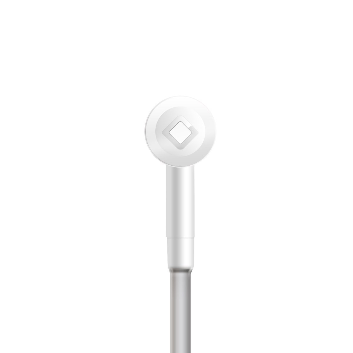 Aircom A1 Airtube Stereo Anti-Radiation Wired Headphones with Mic for iPhone 7 Plus - Noise Isolating Earbuds with True Live Sound (White, 256GB) - US Patent #6453044 | Perfect for Commuting, Gaming & Office Use