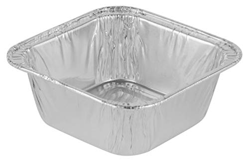 [1152 PACK] 3 Inch Aluminum Square Muffin Pan - Disposable & Reusable Cupcake Baking Pans - Heavy Duty, Durable, Recyclable for Muffins, Cupcakes, Small Pies - Perfect for Home Baking, Parties, Catering & Commercial Use (3x3 Inch)
