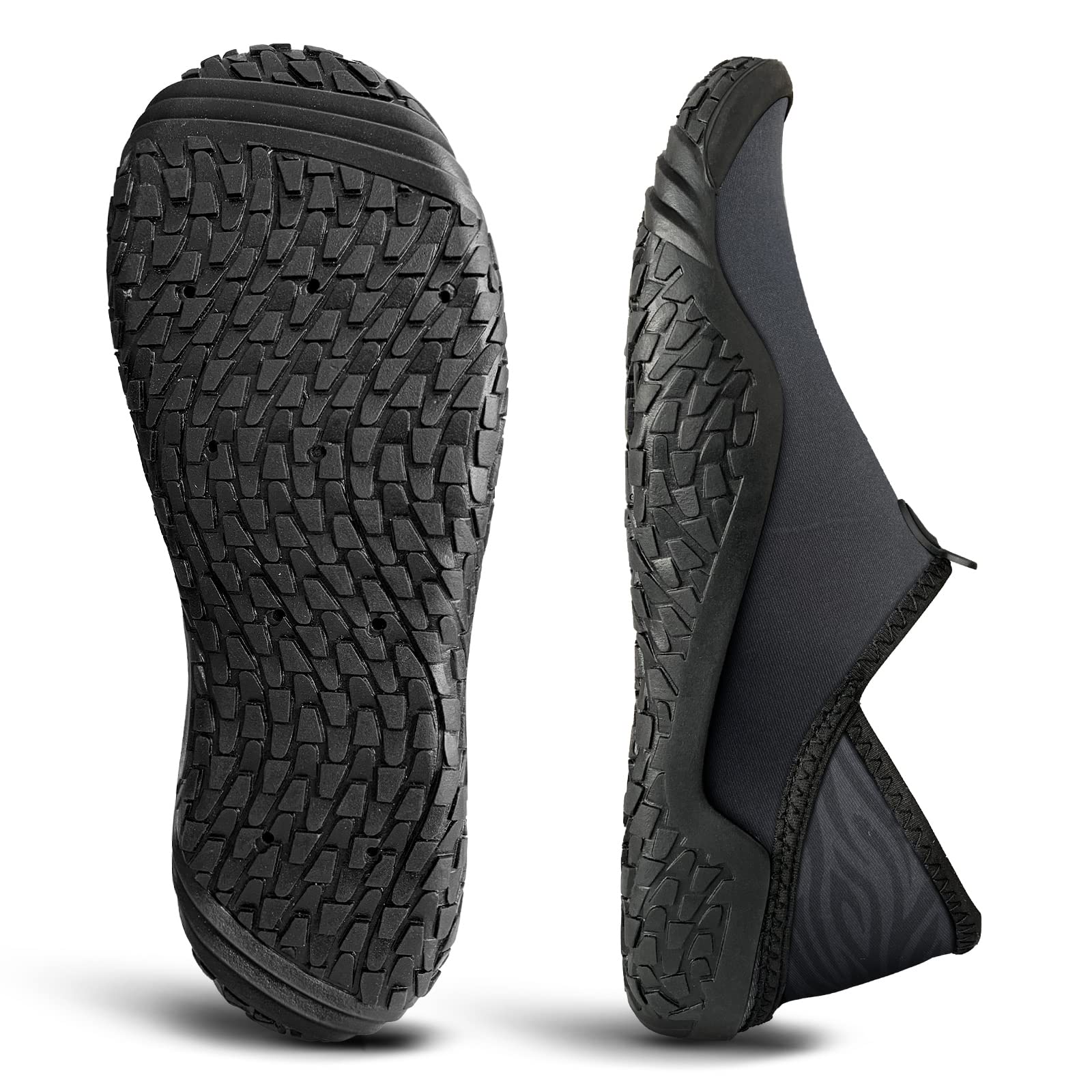 BULLIANT Men's Water Shoes - Slip On Swim Shoes for Beach, Pool & Aqua Sports - Barefoot Quick Dry Shoes with Stretch Fit - Perfect for Swimming, Surfing, Kayaking & Water Activities