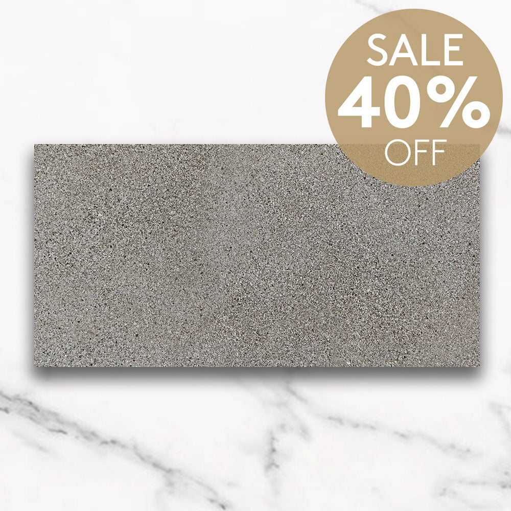 Audino Grey 600x1200mm Matte Porcelain Tile - Concrete Look Floor & Wall Tile for Modern Living Rooms, Kitchens & Commercial Spaces
