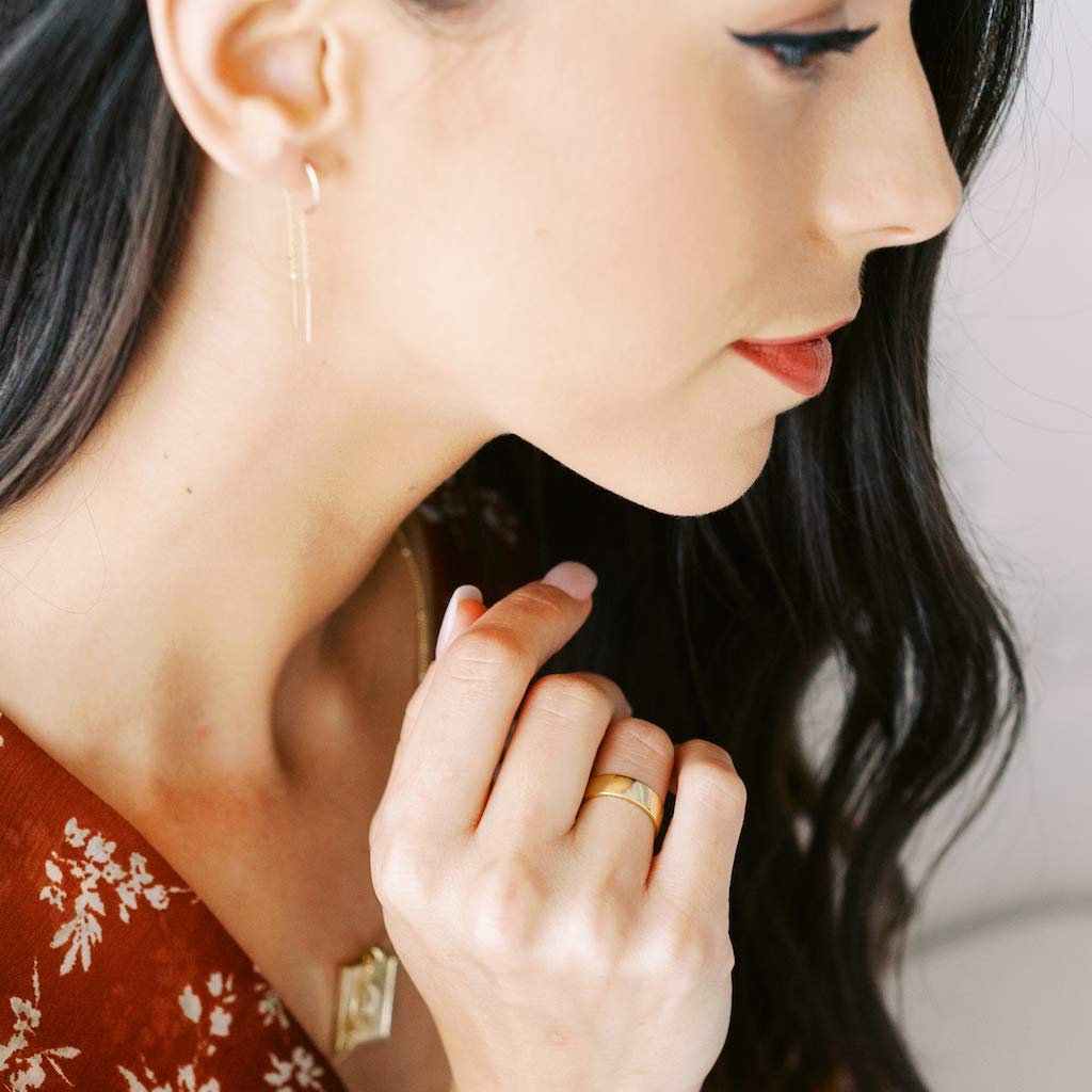 Honeycat Bold Band Ring - Minimalist & Delicate Jewelry in Gold, Rose Gold or Silver (Rose Gold, Size 6) | Perfect for Everyday Wear, Gift Giving & Special Occasions