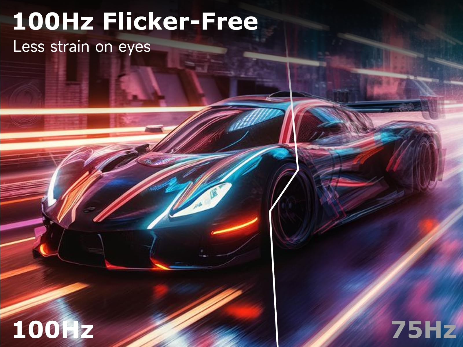 27 Inch FHD 1080P 100Hz Computer Monitor - Frameless 16:9 Wide Screen with 99% sRGB, HDMI/VGA Ports, Built-in Speakers & Low Blue Light - Ideal for Gaming, Home Office & Multimedia (VESA Mount Compatible)