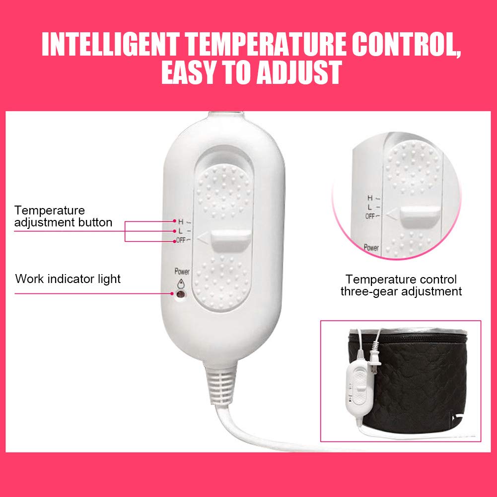 Adjustable Thermal Hair Steamer Cap - Reusable Deep Conditioning Heat Cap for Natural Hair Care & Styling | Portable Home & Spa Use for Moisturizing Therapy & Shower Steam Treatment