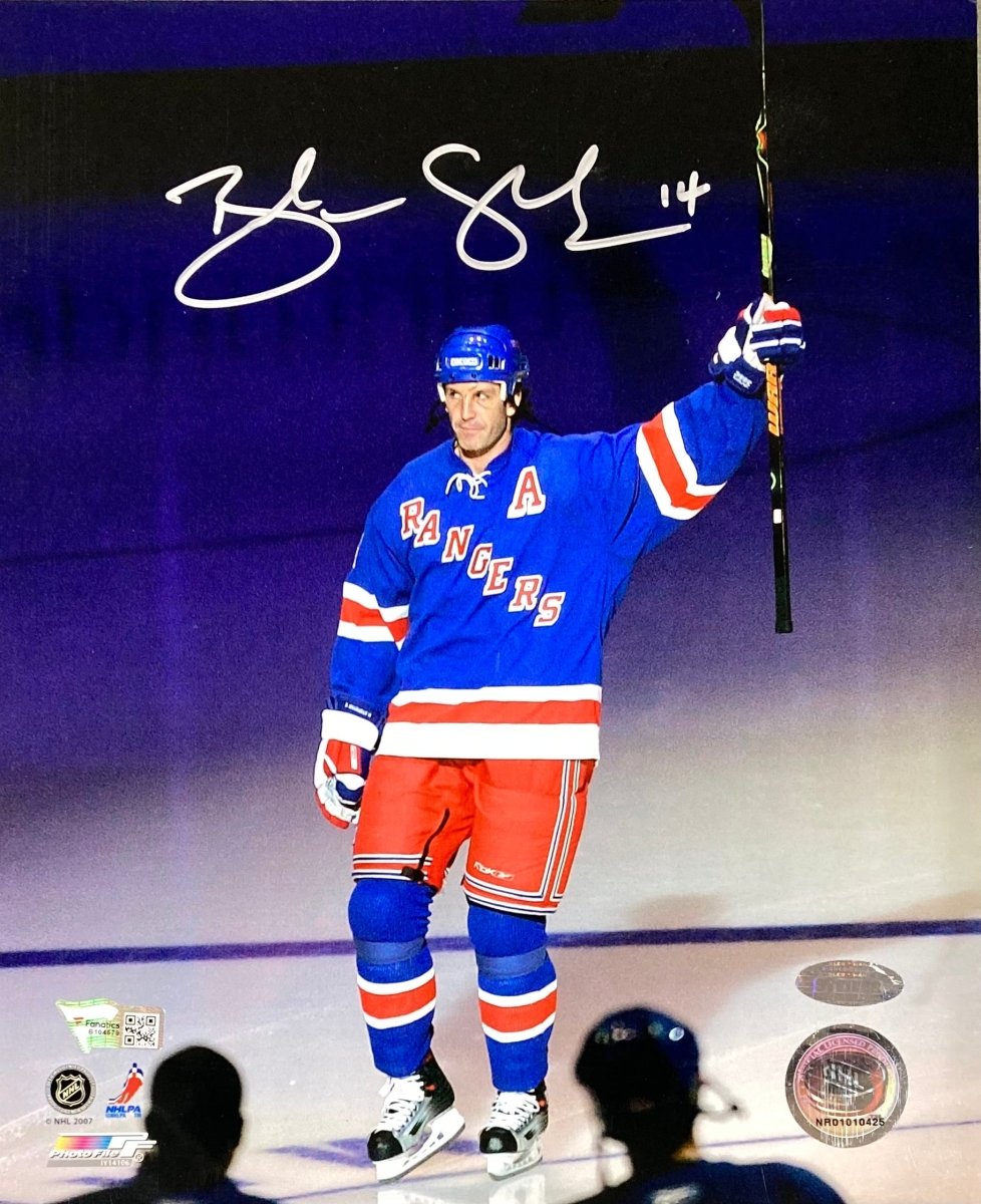 Brendan Shanahan Autographed 8x10 New York Rangers Photo - Officially Licensed by Fanatics - Perfect for Hockey Fans, Sports Memorabilia Collectors, and Home/Office Decor