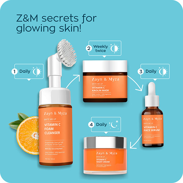 ZM Zayn & Myza Vitamin C Brightening Night Cream 50ml - Hydrating & Glow-Boosting for Overnight Skin Repair & Radiance